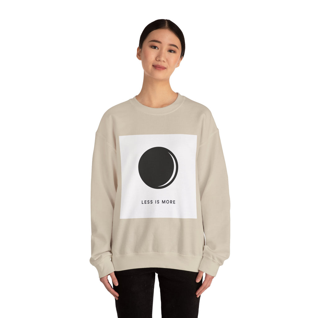 Minimal Moon Graphic sweatshirt | Less Is More Crewneck