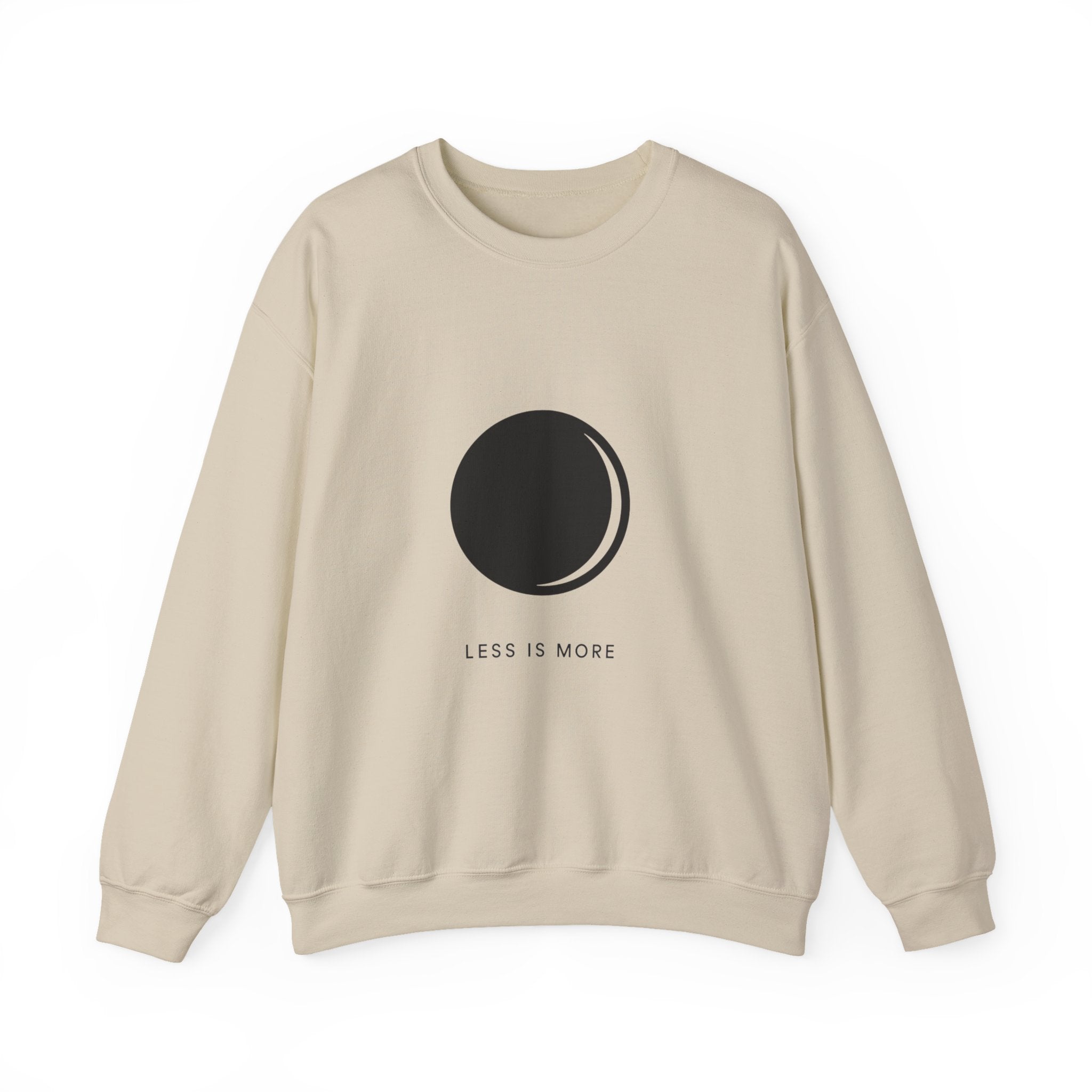 Minimalist 'Less Is More' Crewneck Sweatshirt