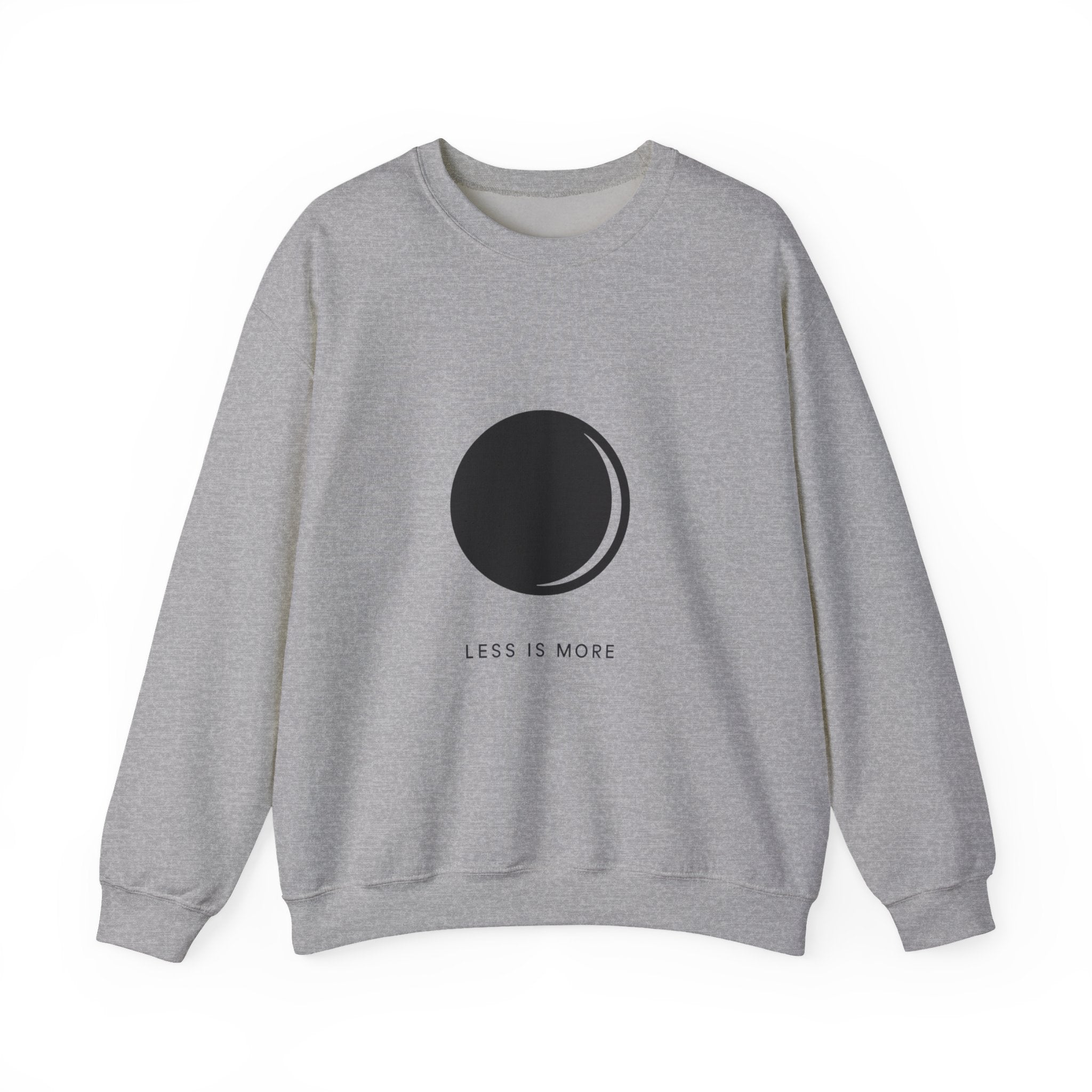 Minimalist 'Less Is More' Crewneck Sweatshirt