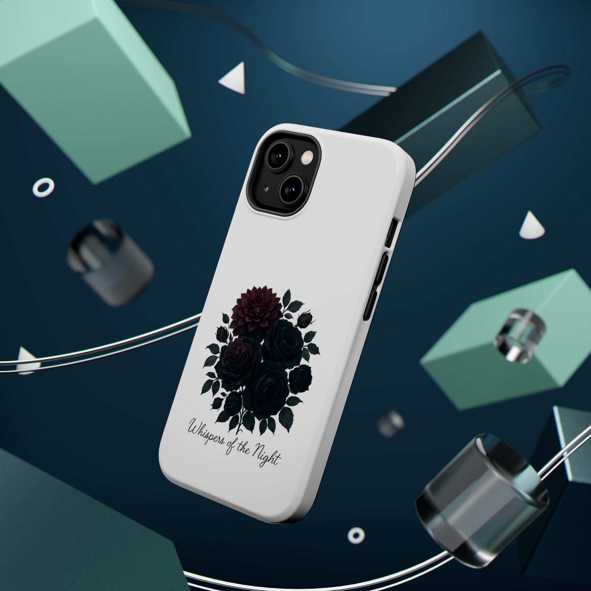 Whispers of the Night floral phone case | Magnetic impact-resistant case