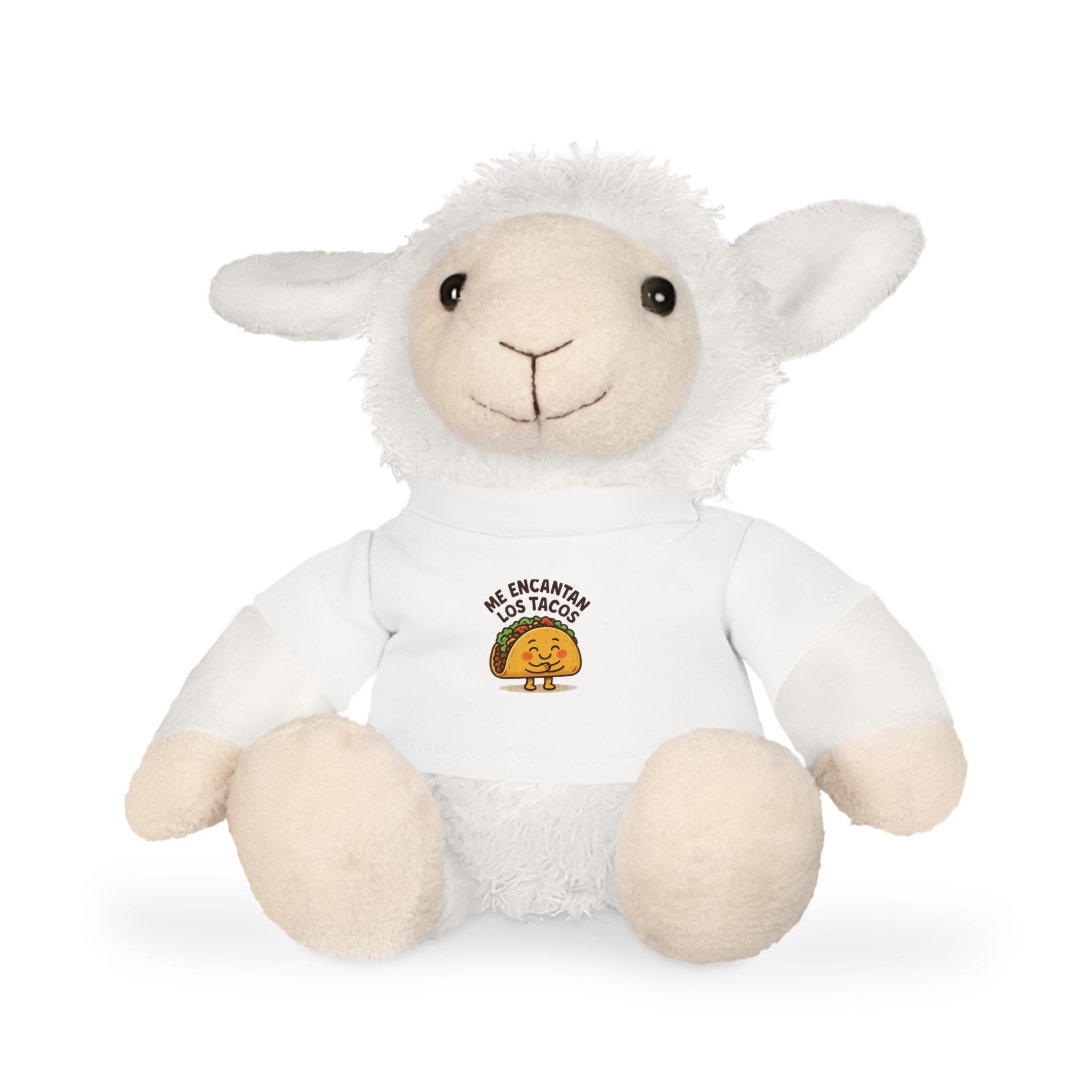 Teddy Bear Plush – 'Me Encantan Los Tacos' Shirt