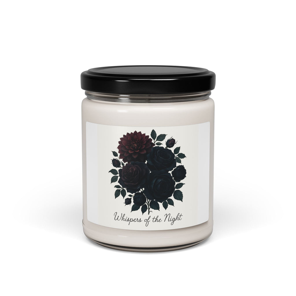 Soy Candle — "Whispers of the Night" Floral Scented Candle, 9oz