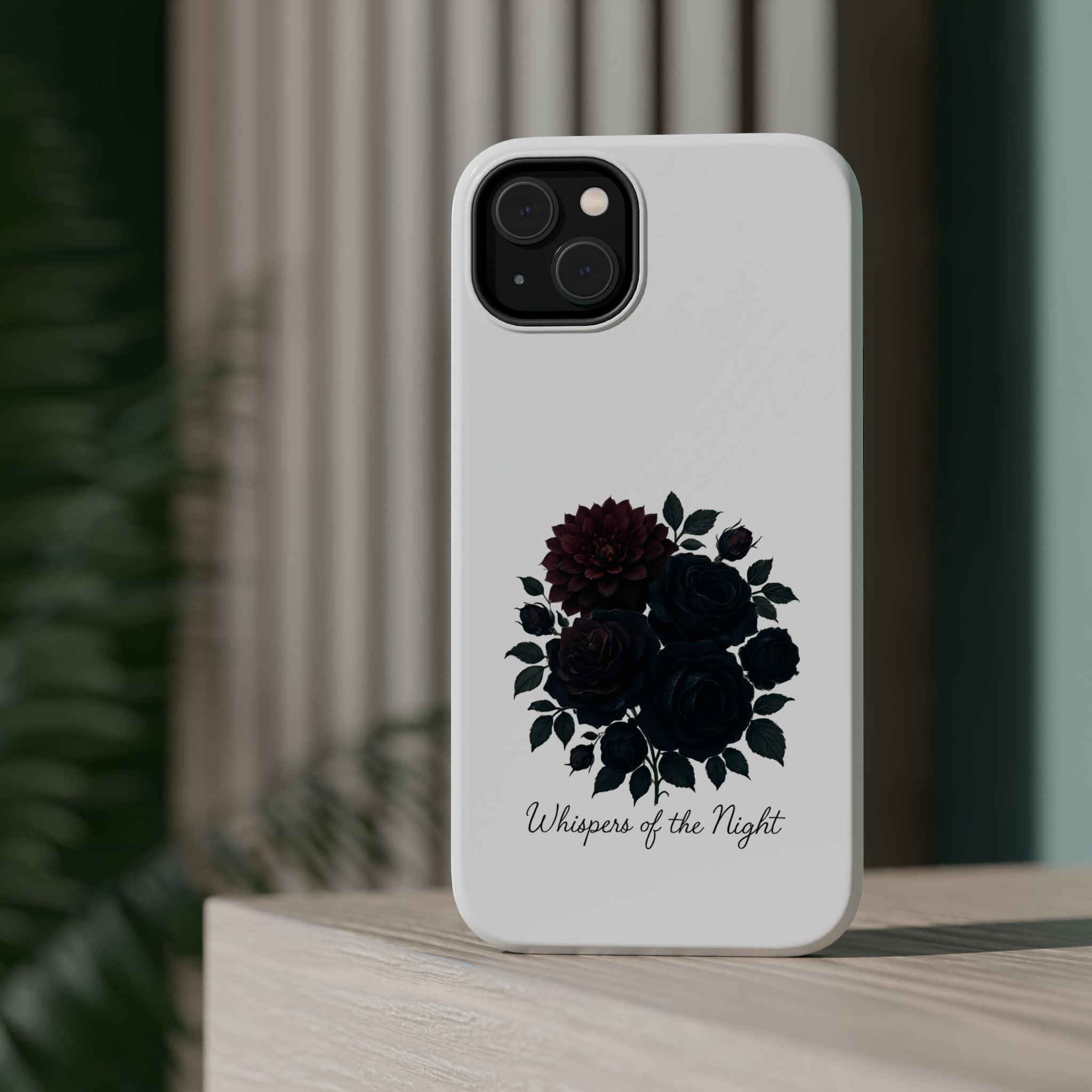 Whispers of the Night floral phone case | Magnetic impact-resistant case