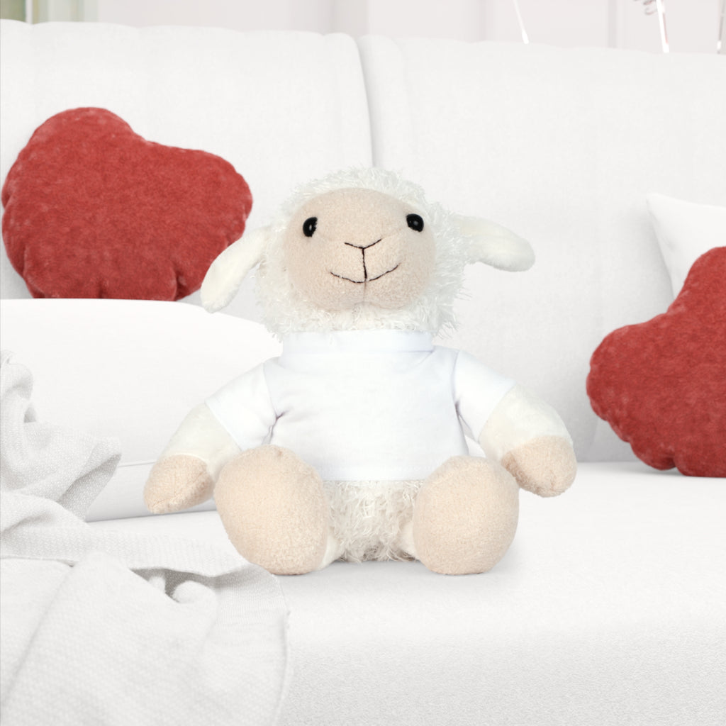 Classic Brown Bear Plush Toy with White T-Shirt | Customizable Shirt