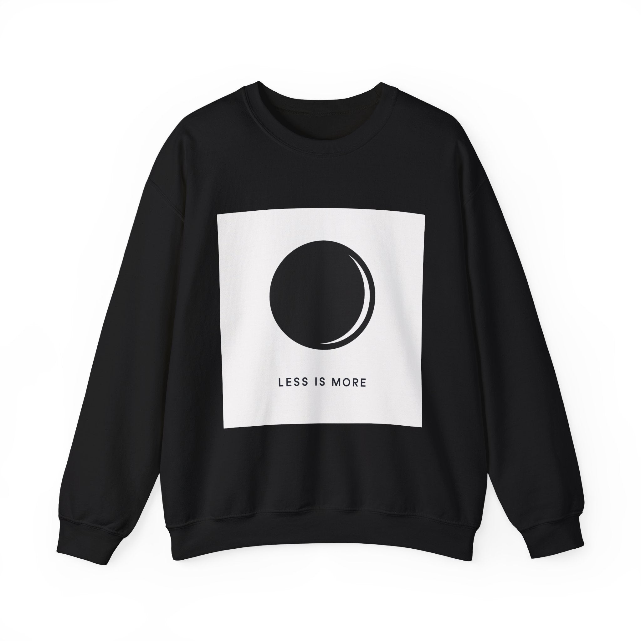 Minimal Moon Graphic sweatshirt | Less Is More Crewneck