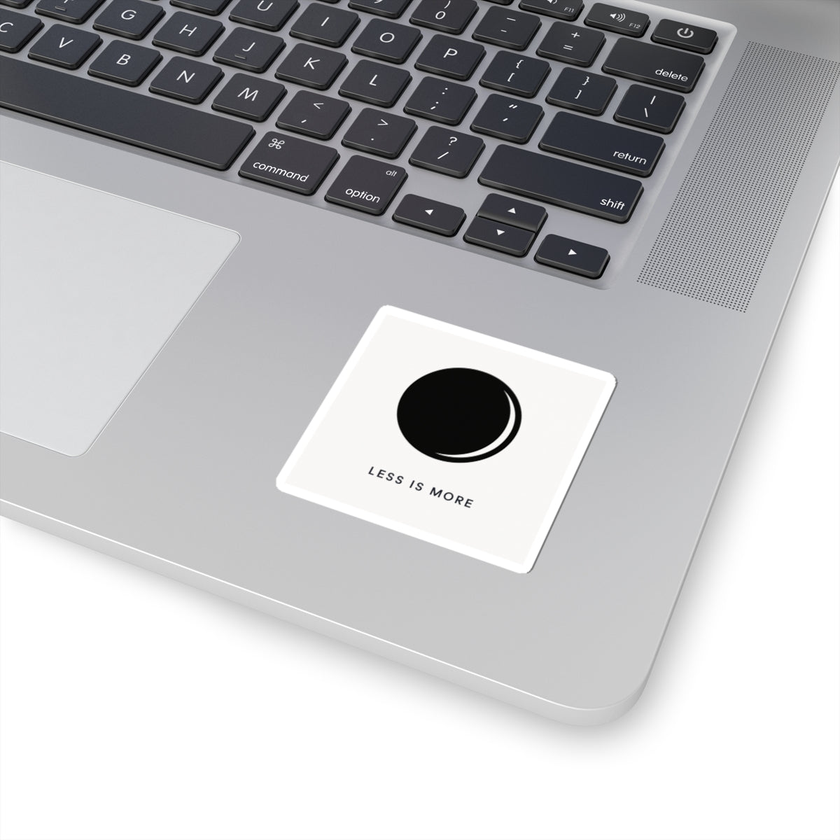 Minimal Moon Illustration Sticker | 'Less Is More' kiss-cut vinyl