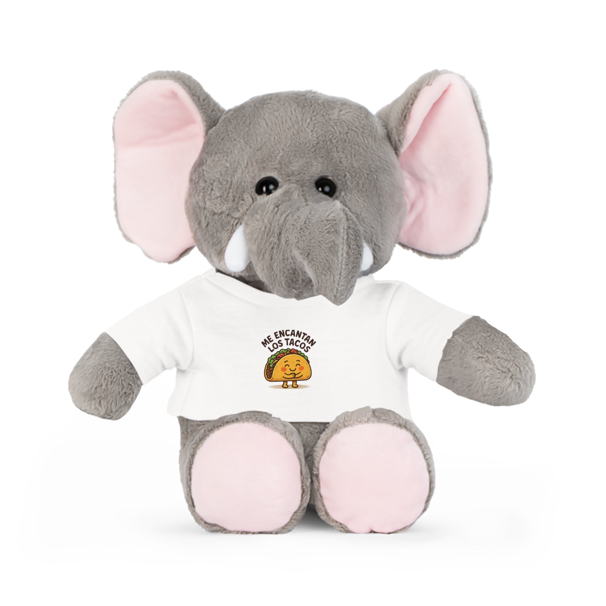 Teddy Bear Plush – 'Me Encantan Los Tacos' Shirt