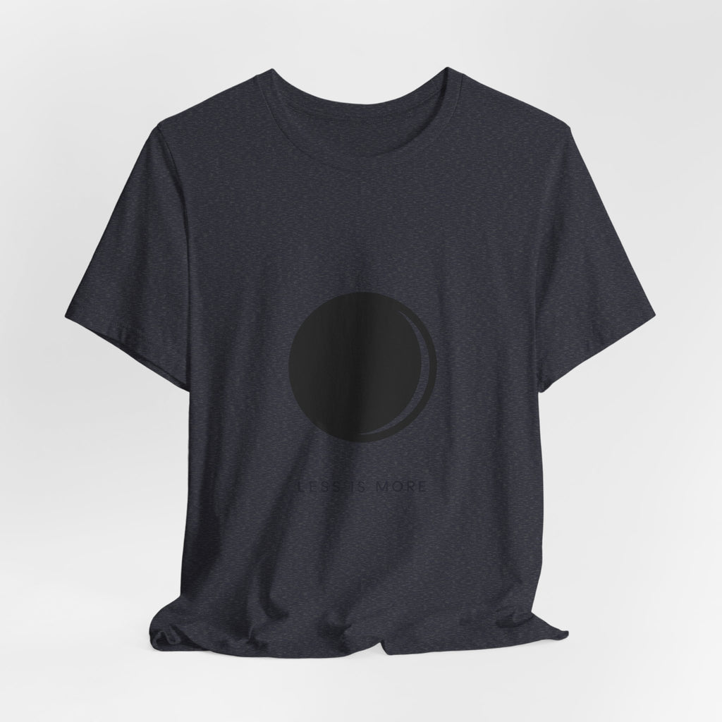 Minimal Moon Graphic Less Is More Tee | Minimalist Astronomy Shirt
