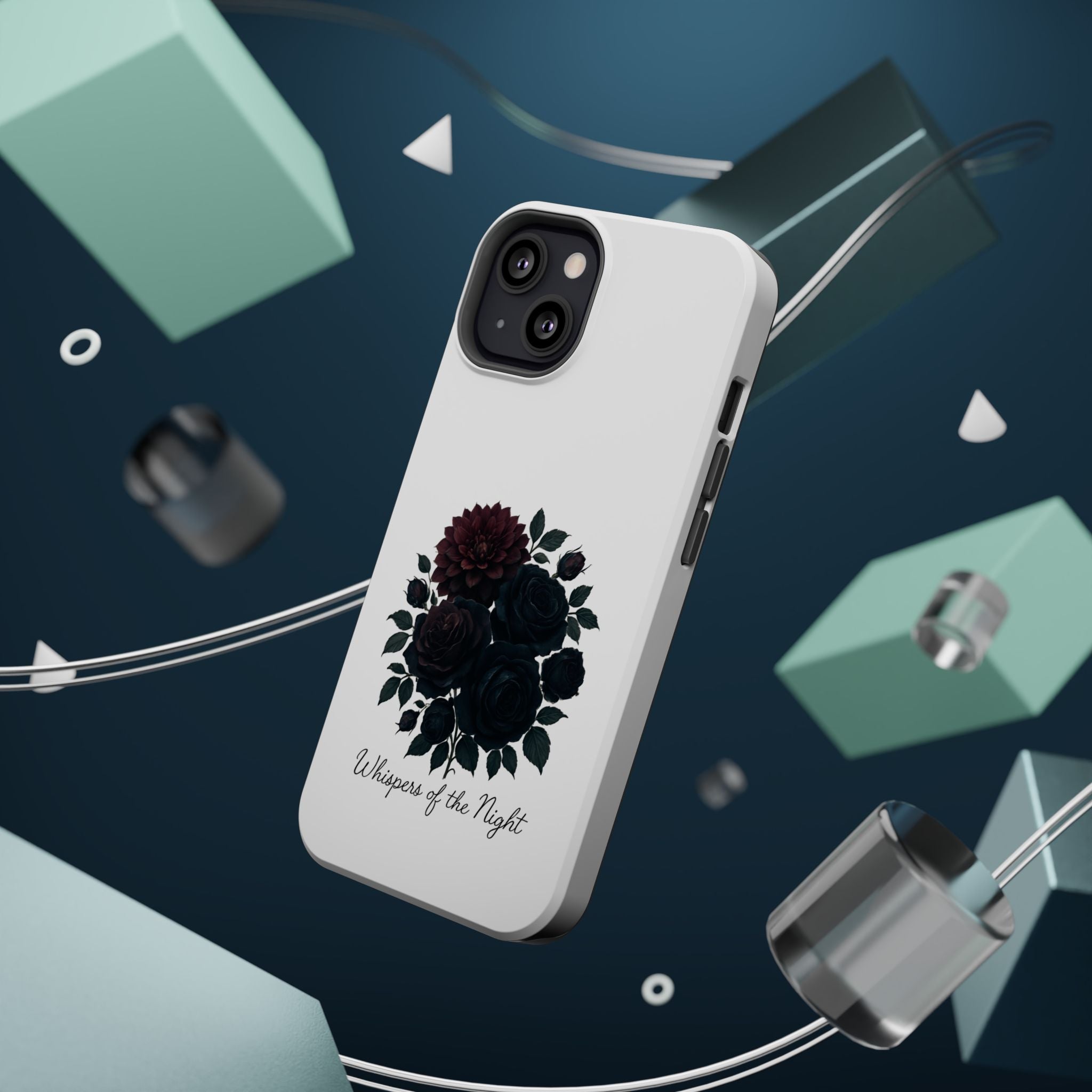 Whispers of the Night floral phone case | Magnetic impact-resistant case