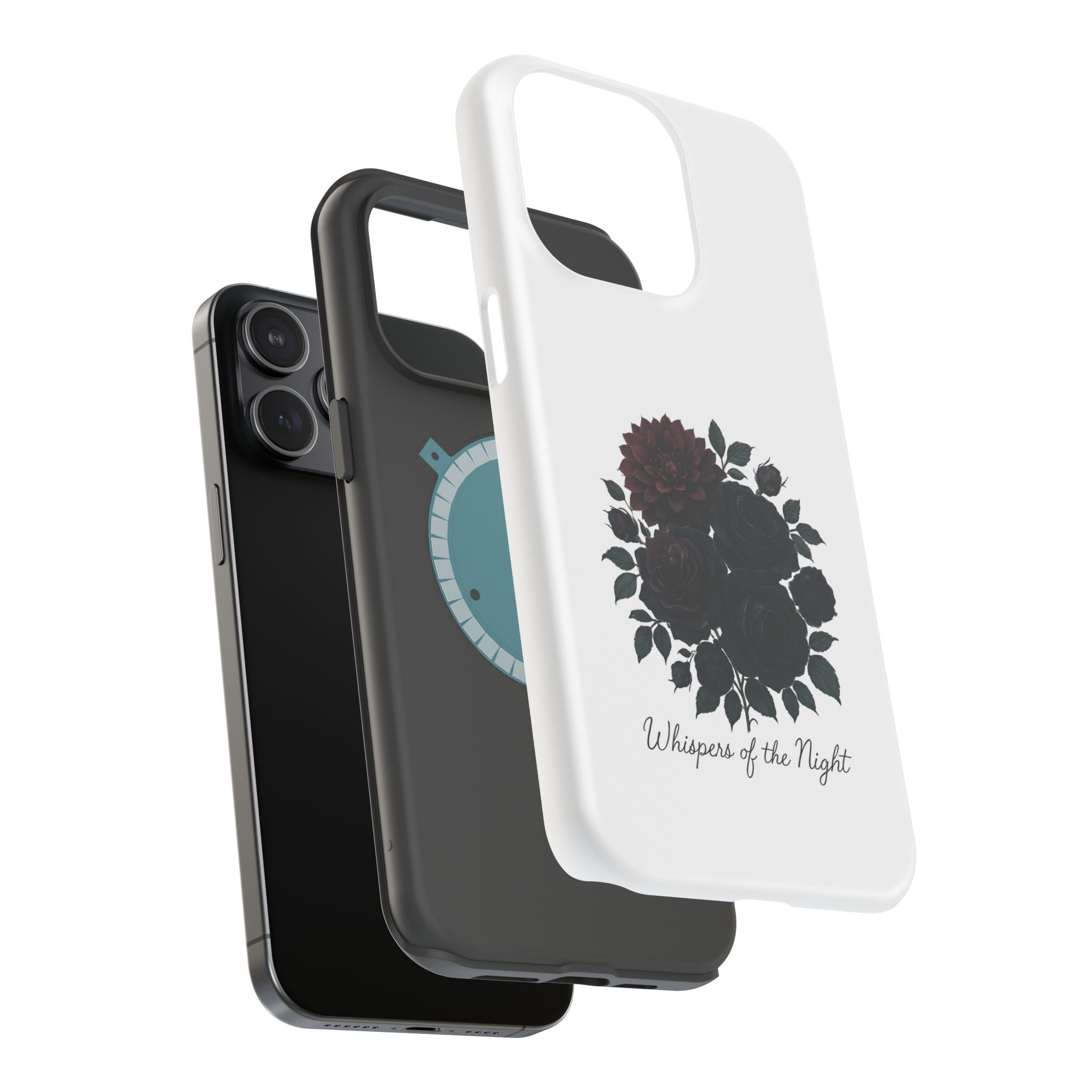 Whispers of the Night floral phone case | Magnetic impact-resistant case