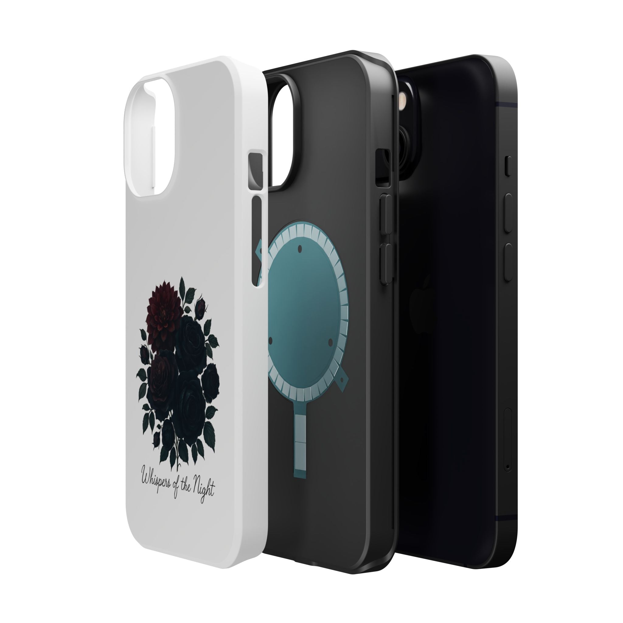 Whispers of the Night floral phone case | Magnetic impact-resistant case