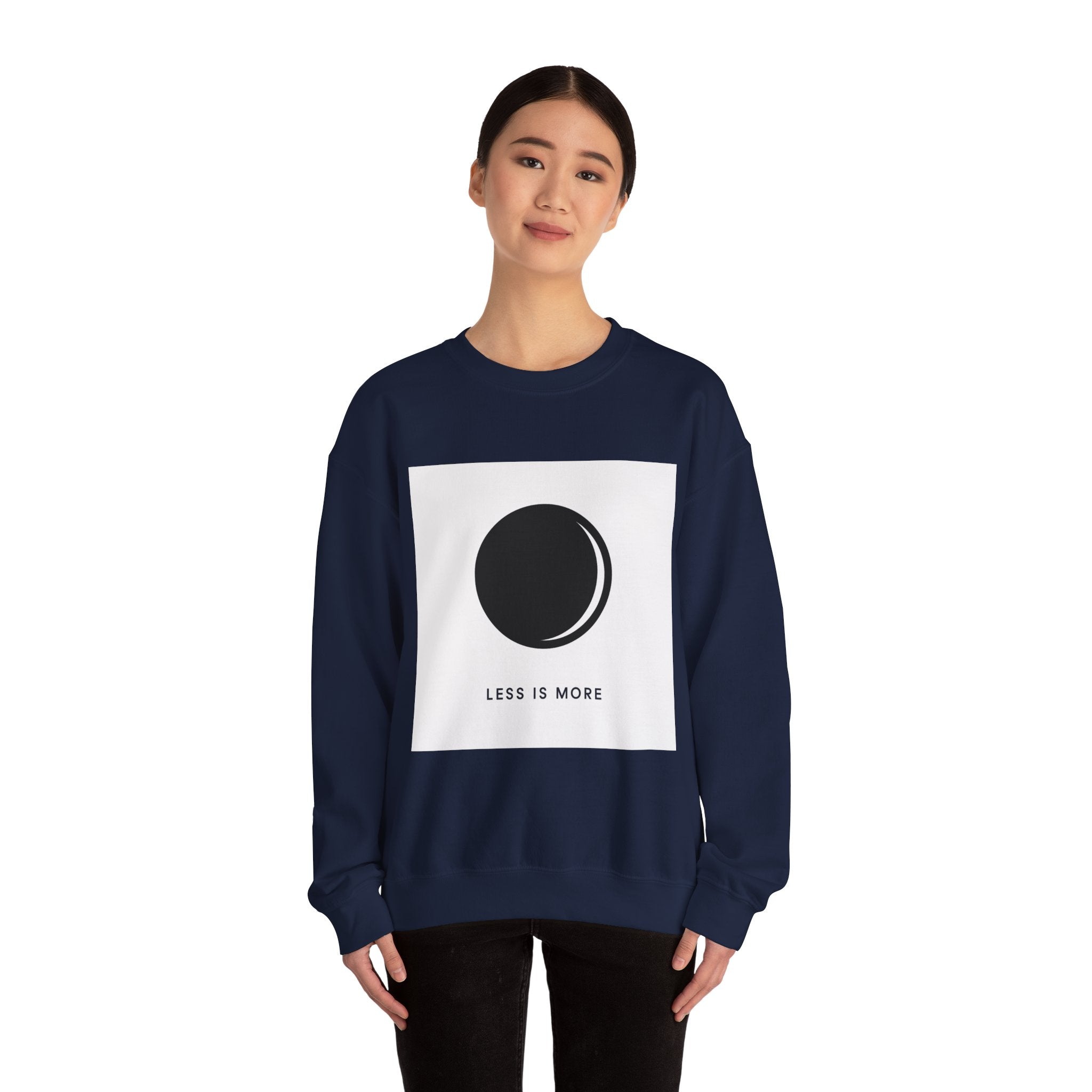 Minimal Moon Graphic sweatshirt | Less Is More Crewneck