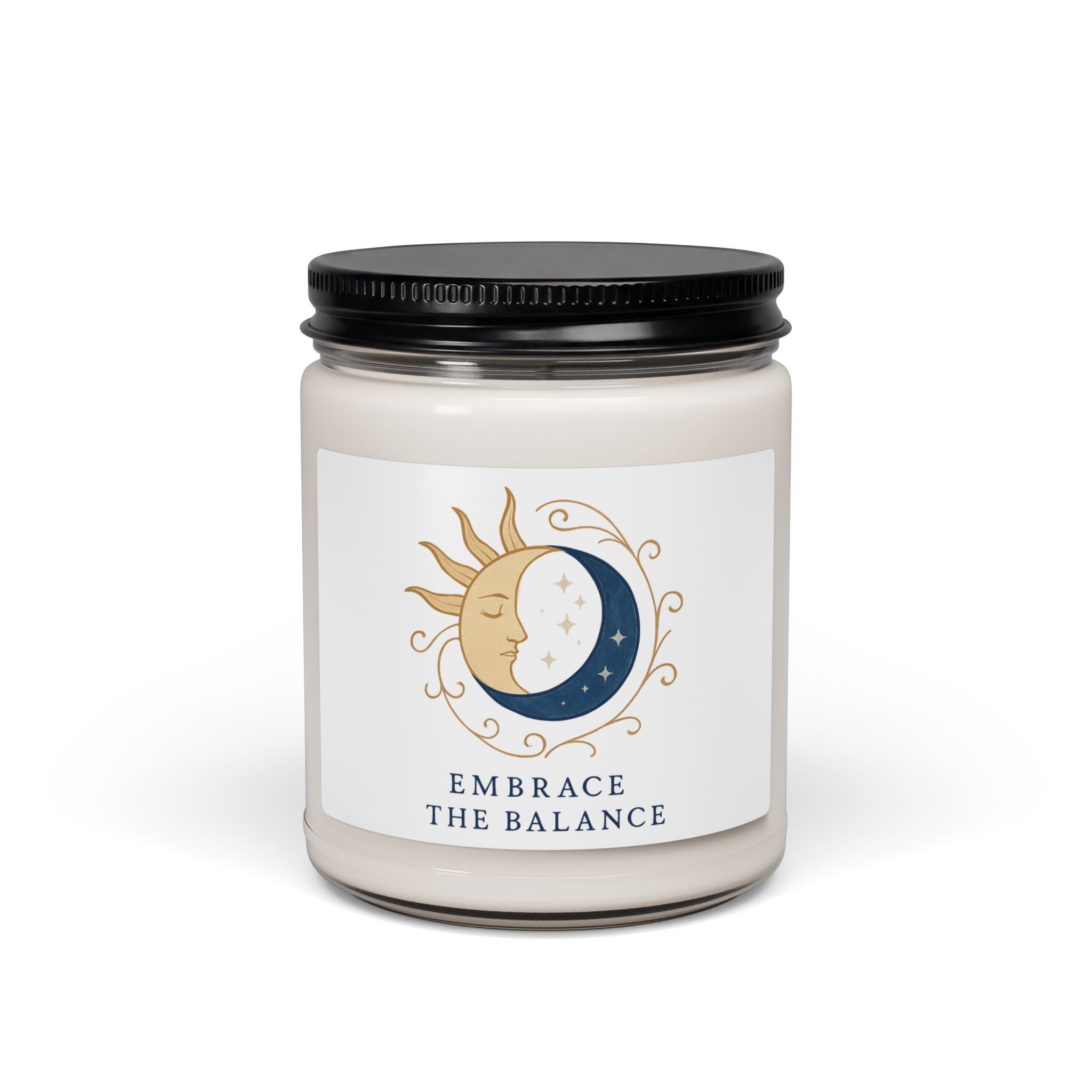 Embrace the Balance Soy Candle — 9oz Scented Jar (Sun & Moon Aromatherapy)