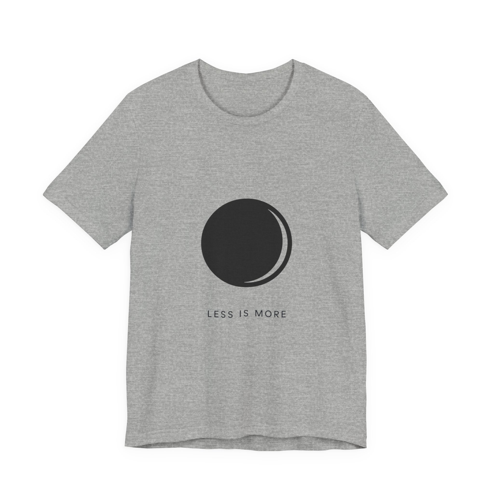 Minimal Moon Graphic Less Is More Tee | Minimalist Astronomy Shirt