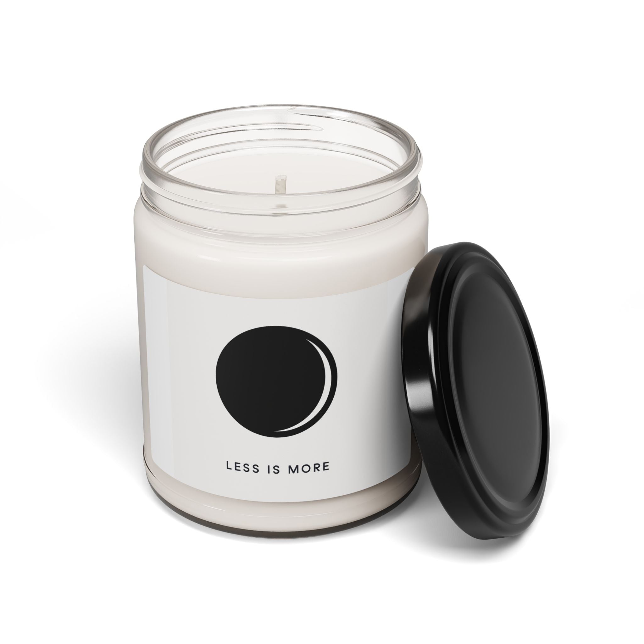 Minimal Moon Graphic Candle, Soy Candle 9oz | Less Is More
