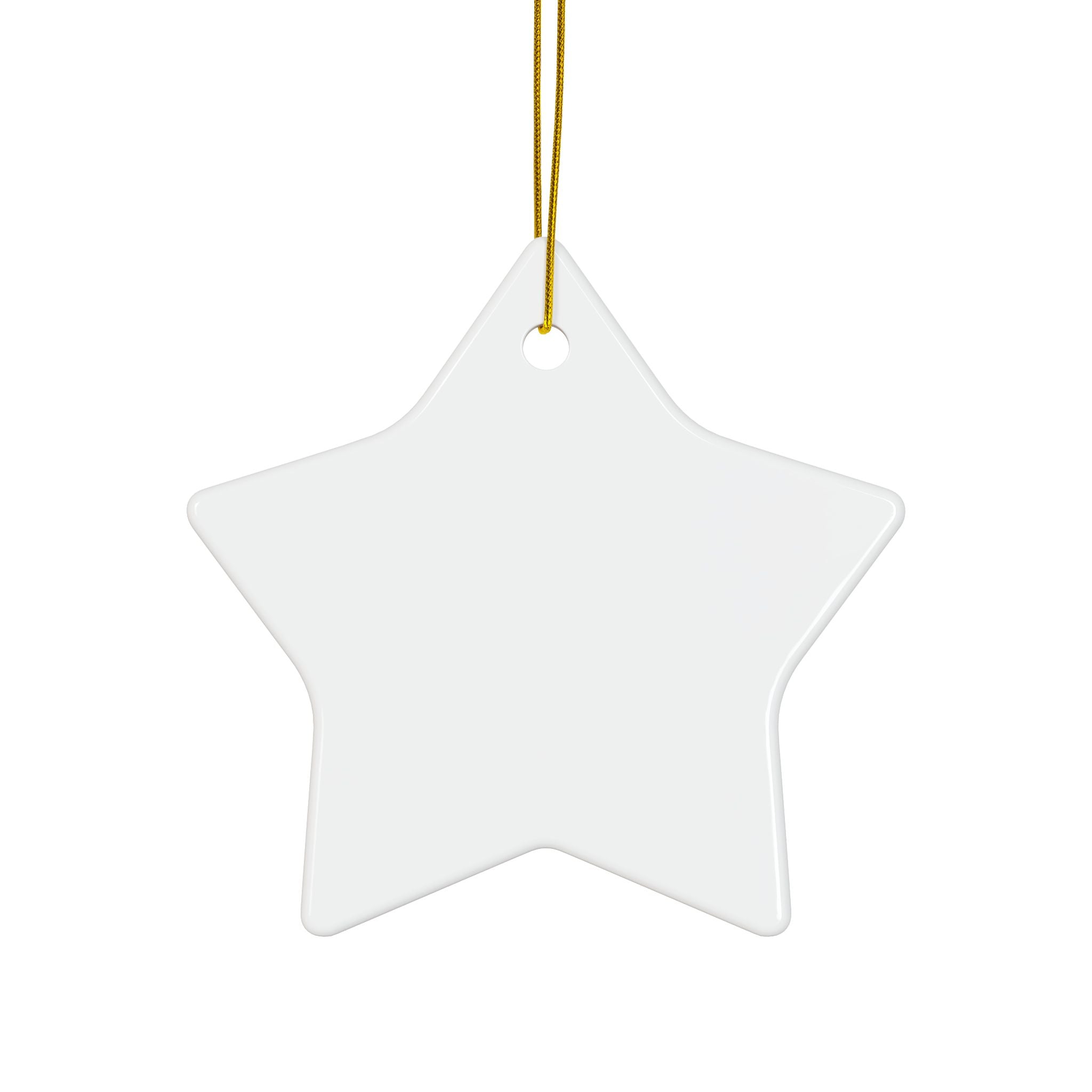 Whimsical Moon with Balloons Ceramic Ornament | Double-Sided Round Ornament