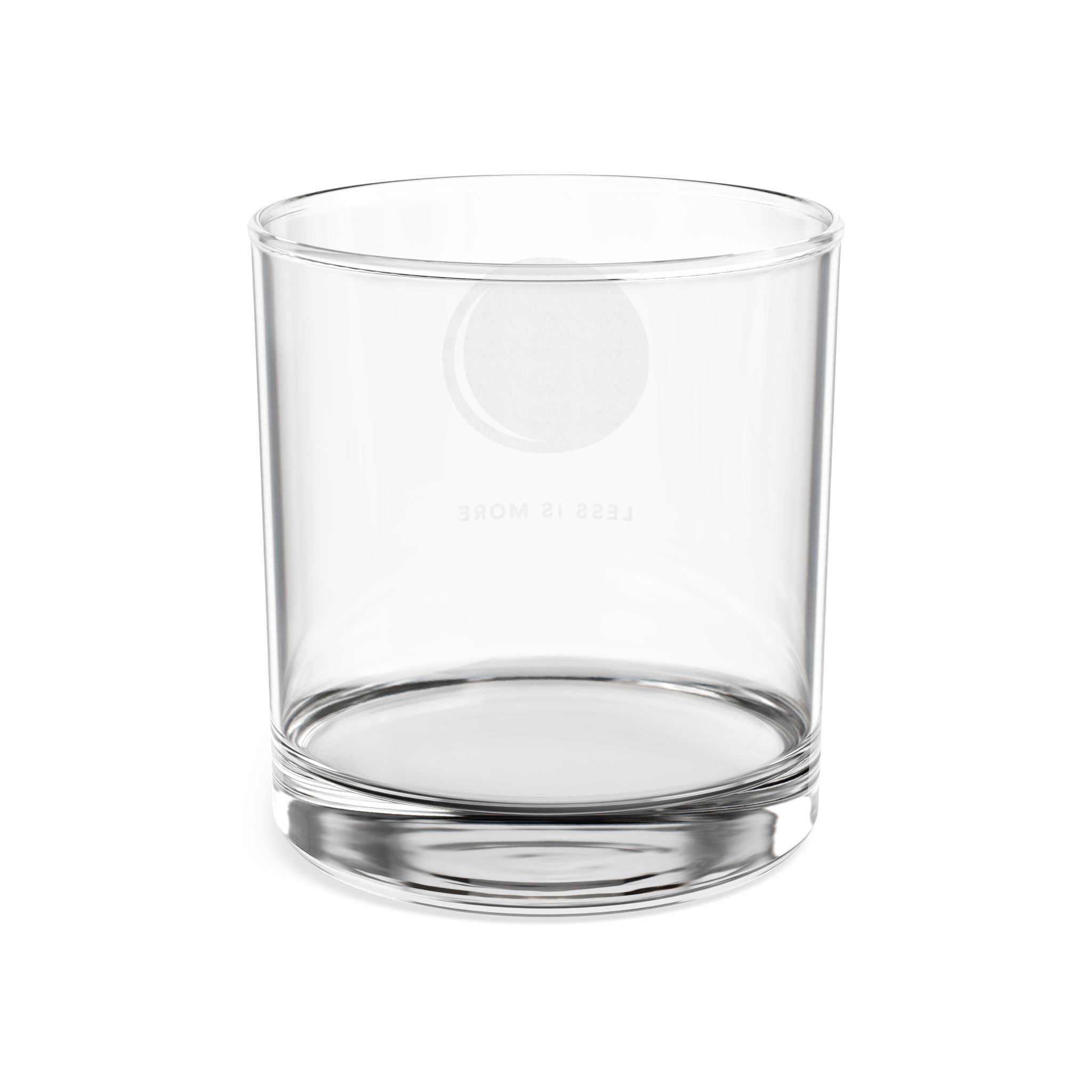 Engraved Whiskey Glass 10.5oz — Personalized Round Monogram Rocks Glass