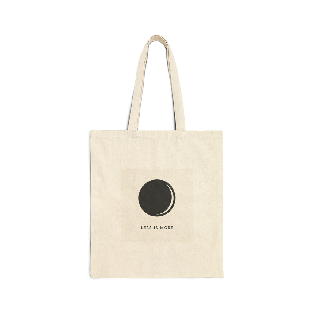 Minimal Moon Phase tote bag | Less Is More canvas tote