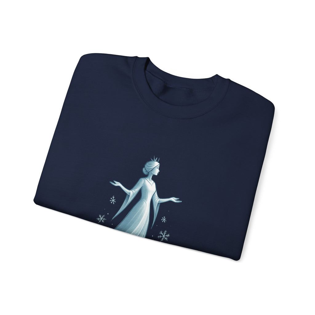 Chill Like a Queen Sweatshirt — Cozy Frozen-Inspired Crewneck
