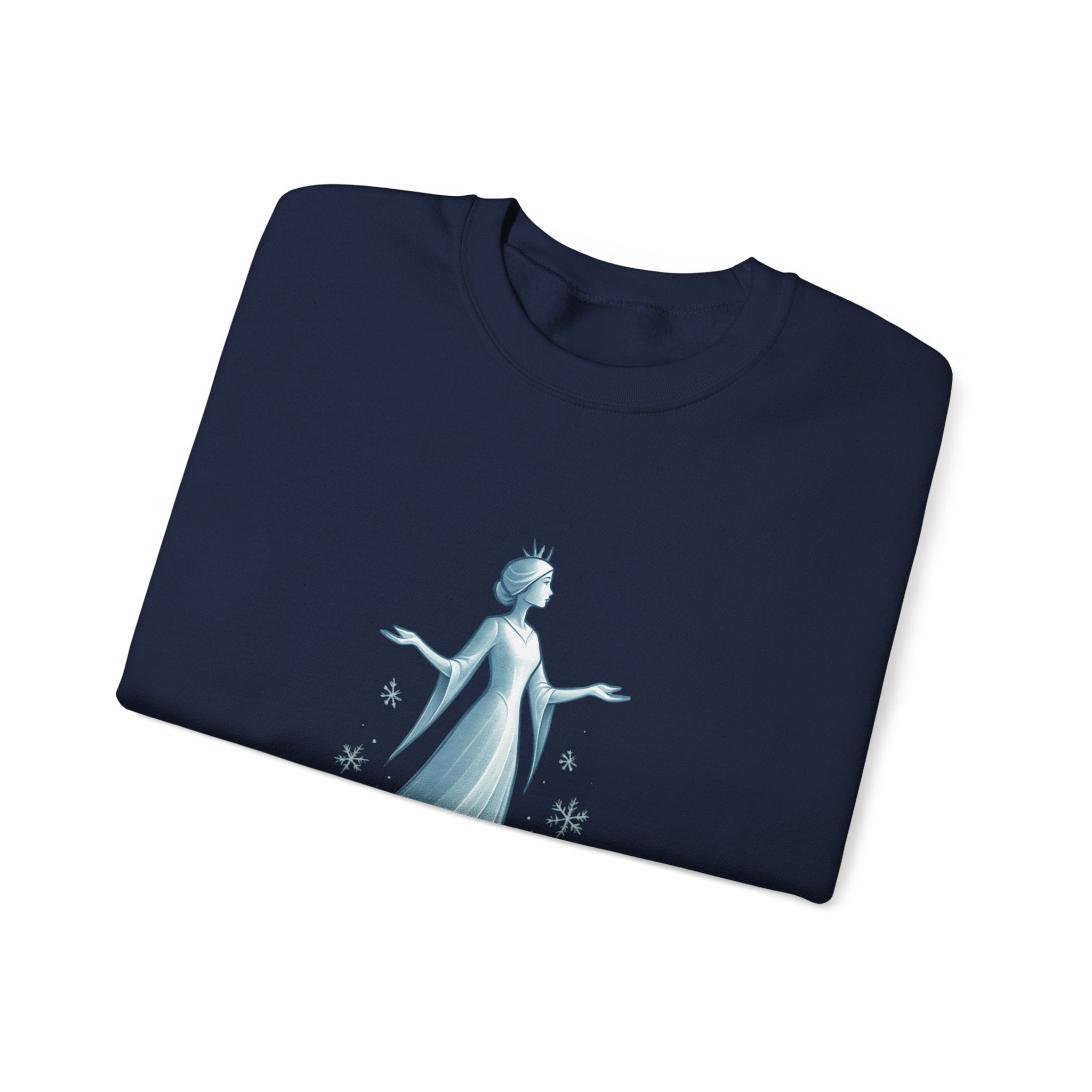 Chill Like a Queen Sweatshirt — Cozy Frozen-Inspired Crewneck