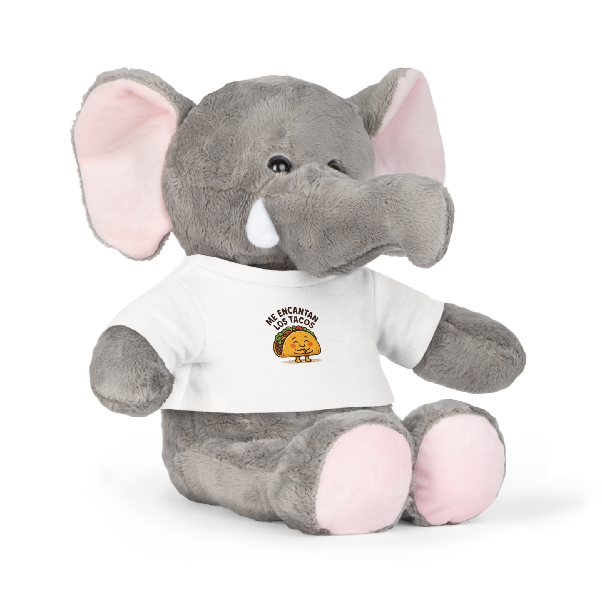 Classic Brown Bear Plush Toy with White T-Shirt | Customizable Shirt