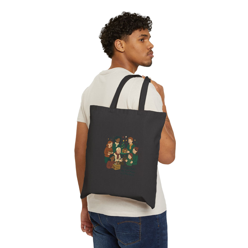 Tote Bag — "Together We Can Make a Difference" Eco-Friendly Cotton Canvas Tote