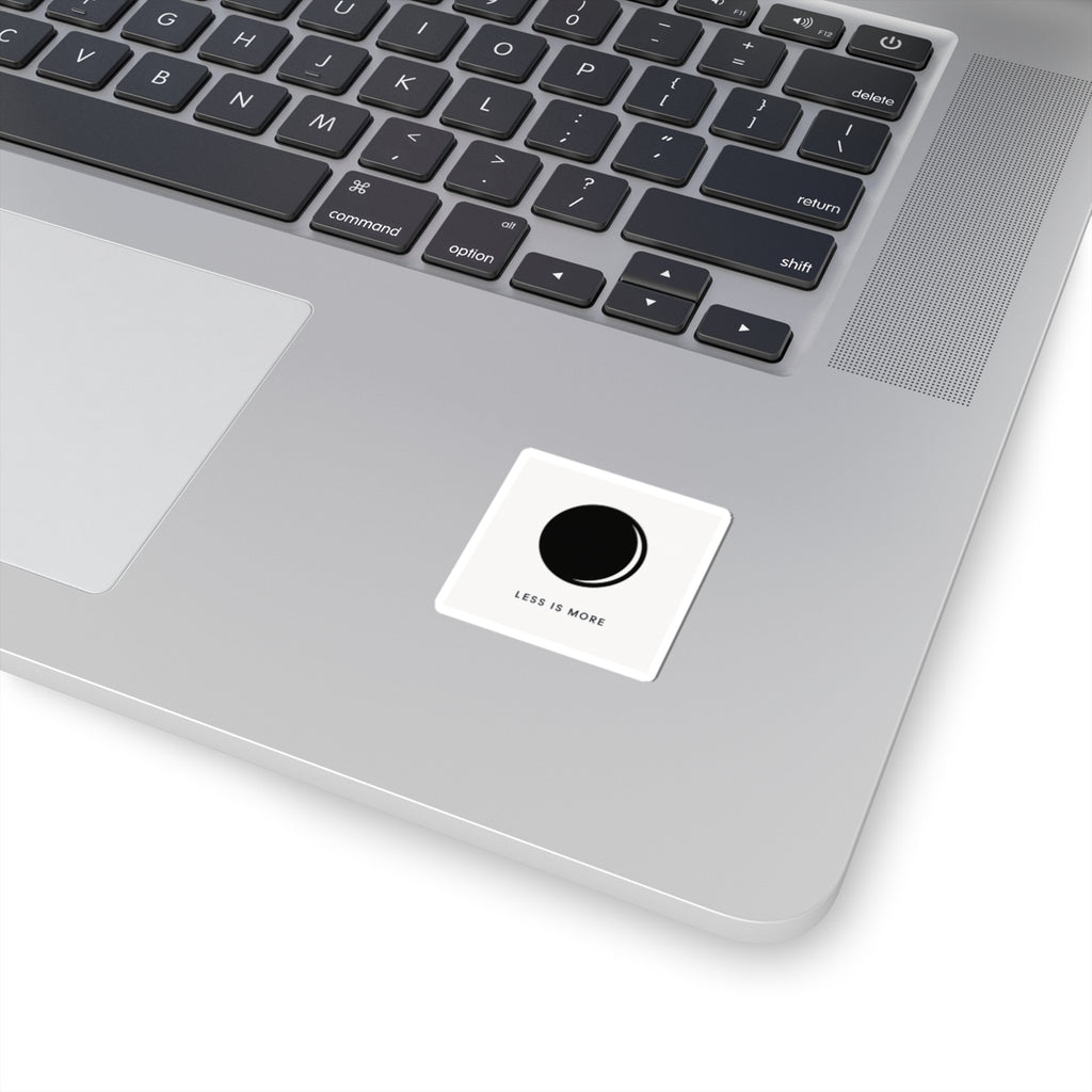 Minimal Moon Illustration Sticker | 'Less Is More' kiss-cut vinyl