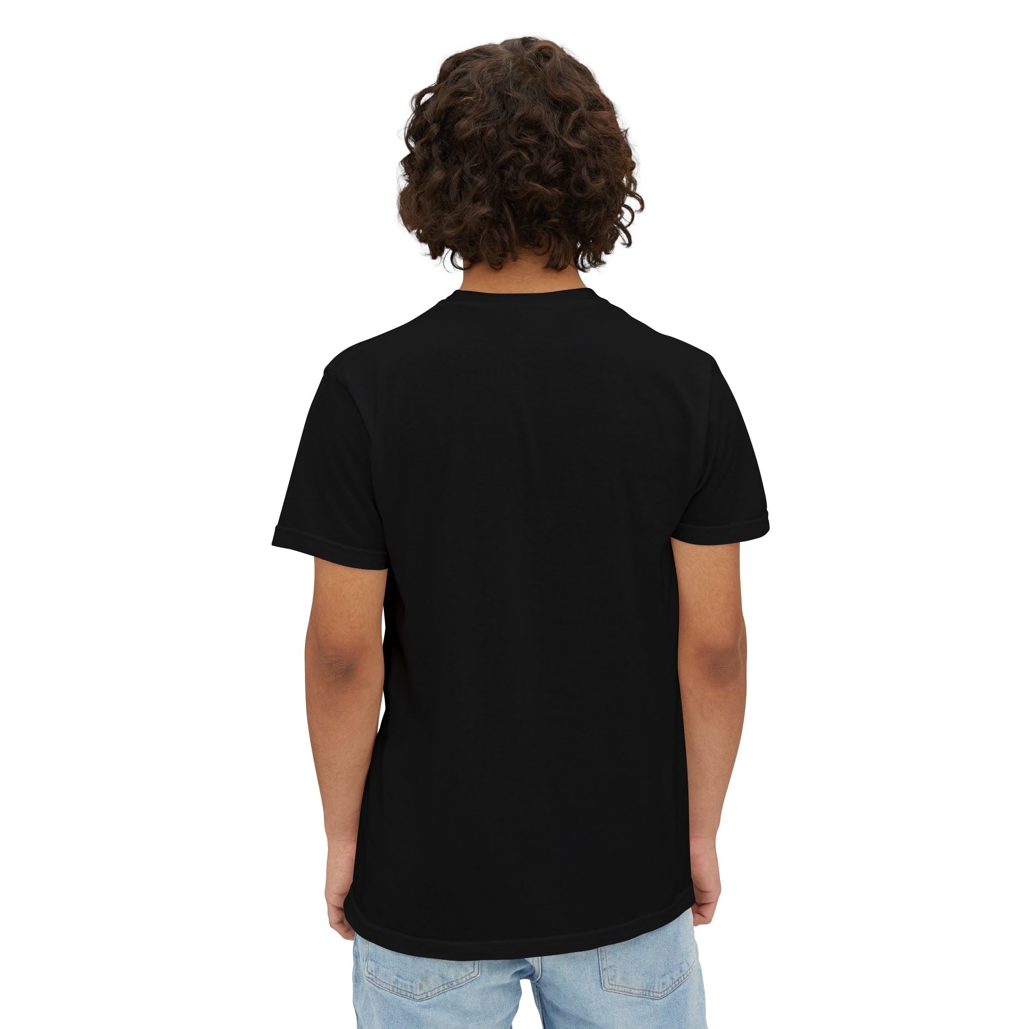 Pocket T-Shirt — Minimal Cat Silhouette Chest Pocket Tee