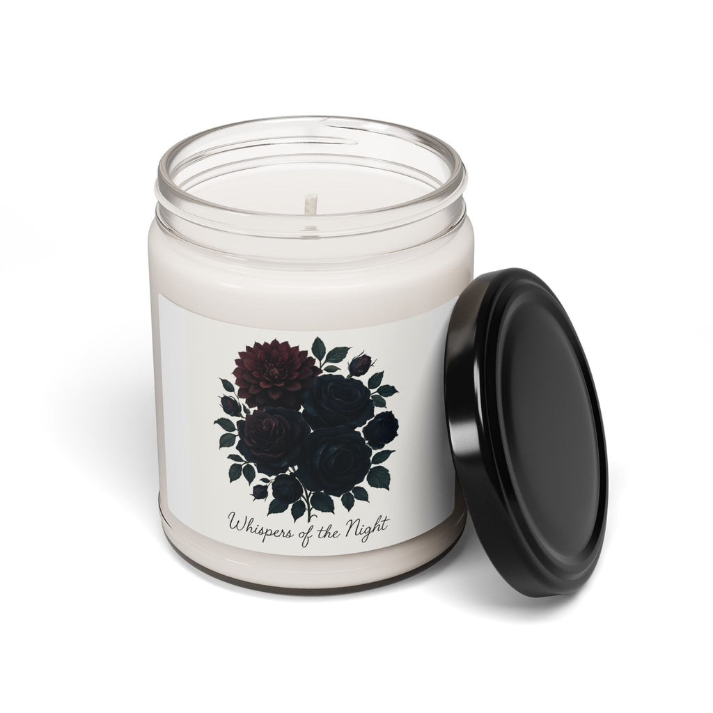 Soy Candle — "Whispers of the Night" Floral Scented Candle, 9oz