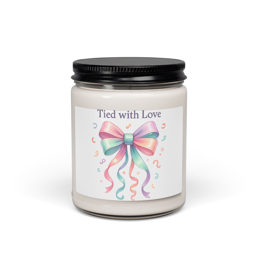 Tied With Love Soy Candle — 9oz Scented Jar Candle for Gifts & Celebrations