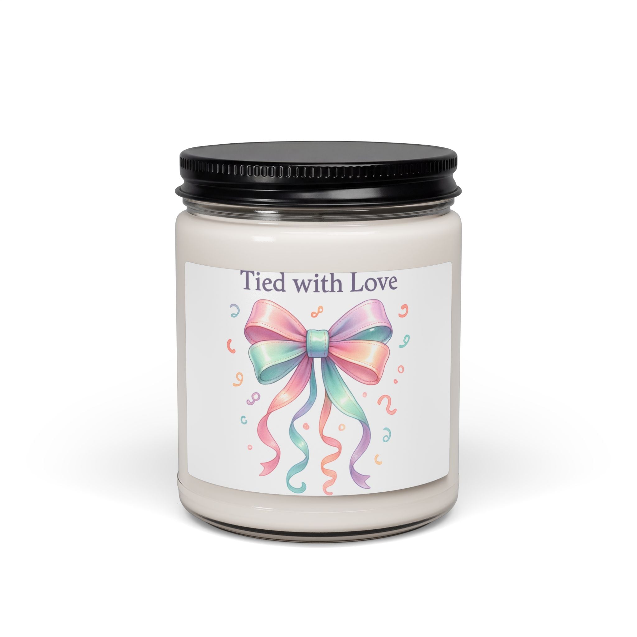 Tied With Love Soy Candle — 9oz Scented Jar Candle for Gifts & Celebrations