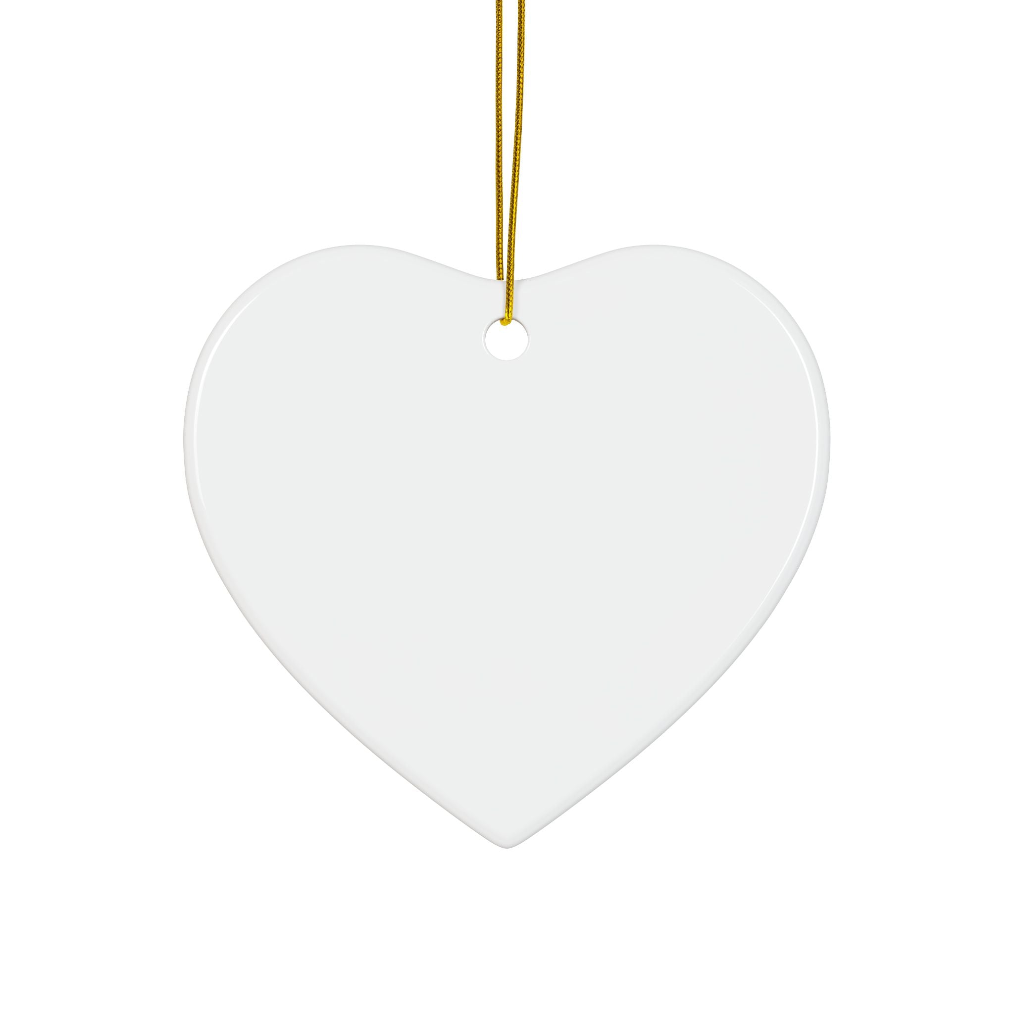 Whimsical Moon with Balloons Ceramic Ornament | Double-Sided Round Ornament