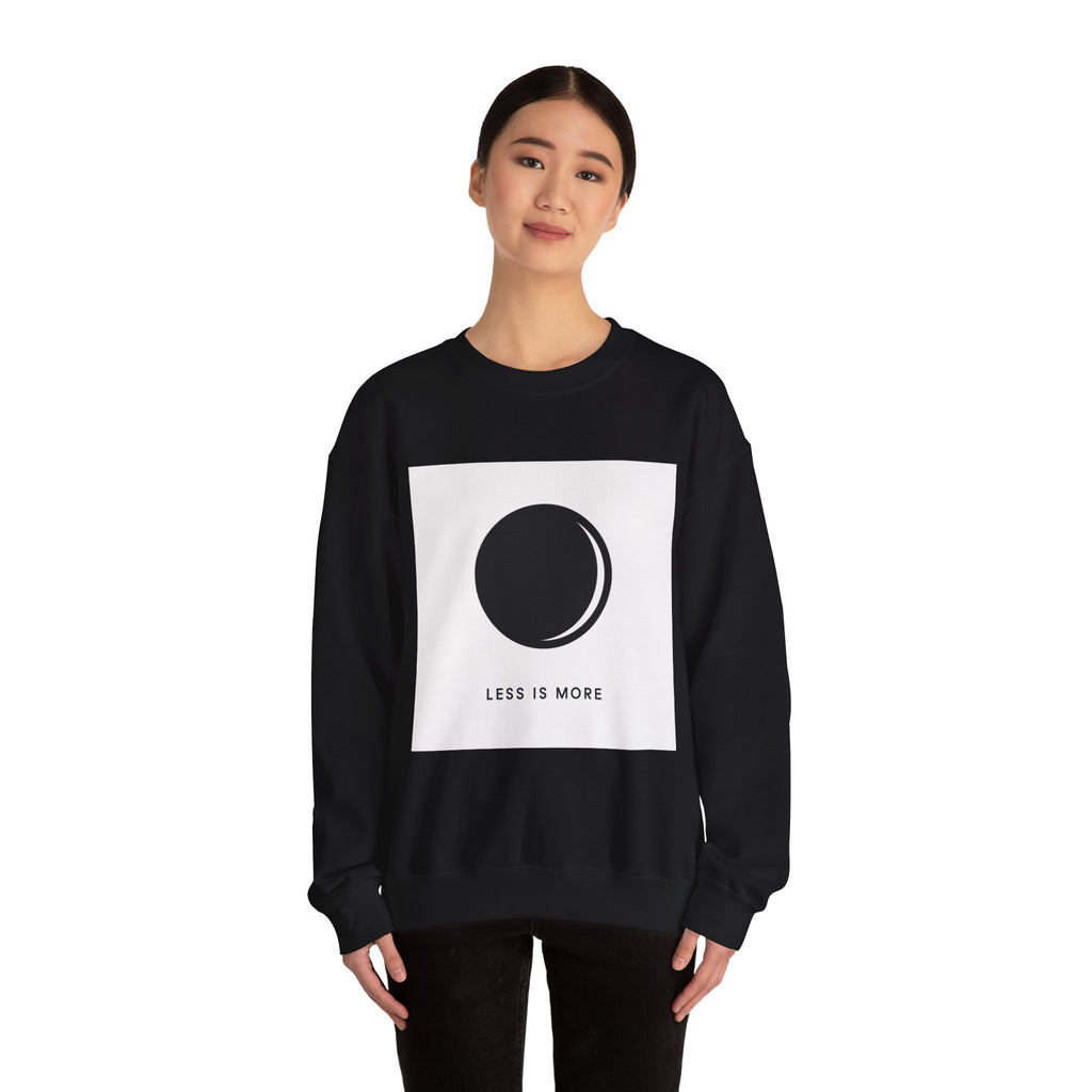 Minimal Moon Graphic sweatshirt | Less Is More Crewneck