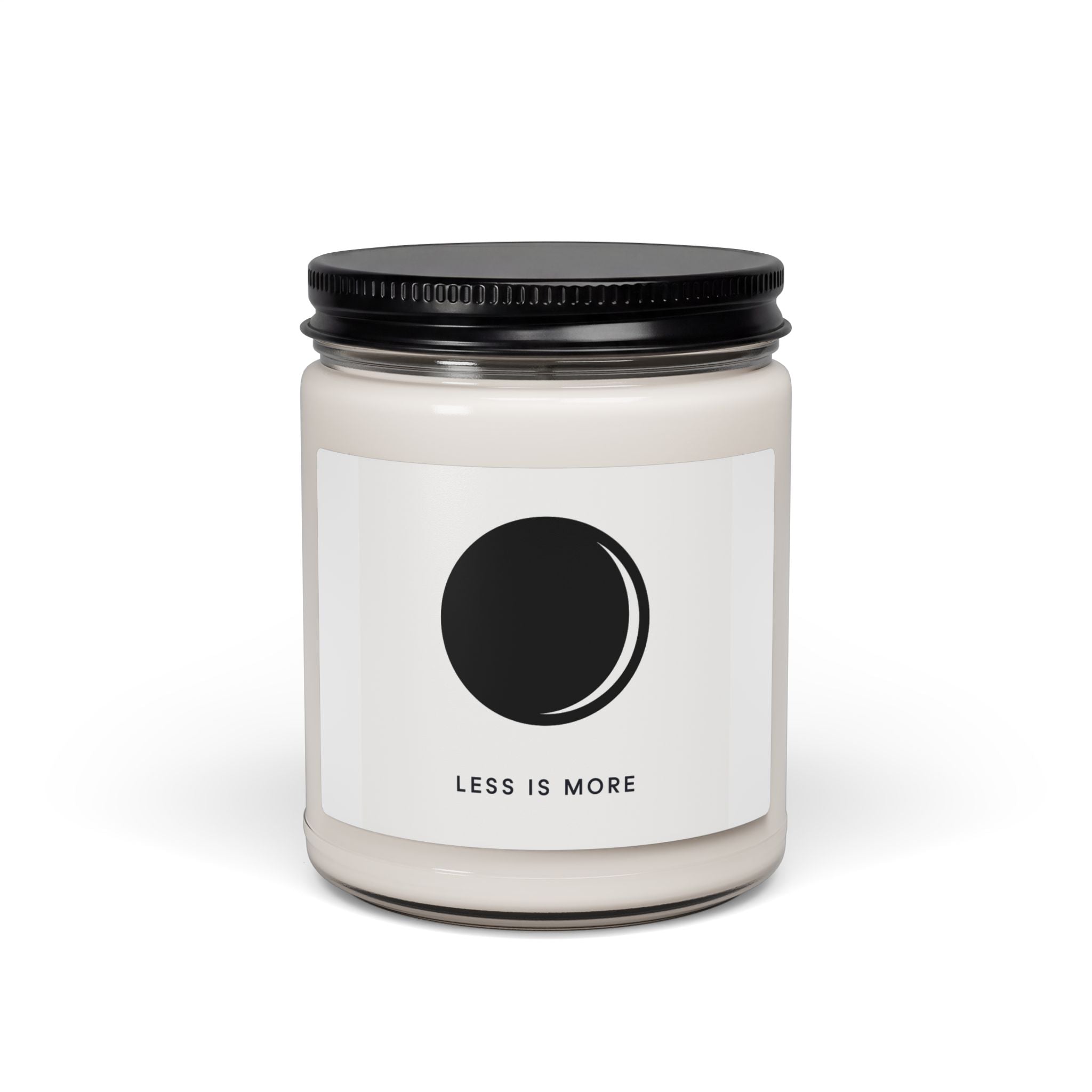 Minimalist Soy Candle 9oz — "Less Is More" Scented Jar