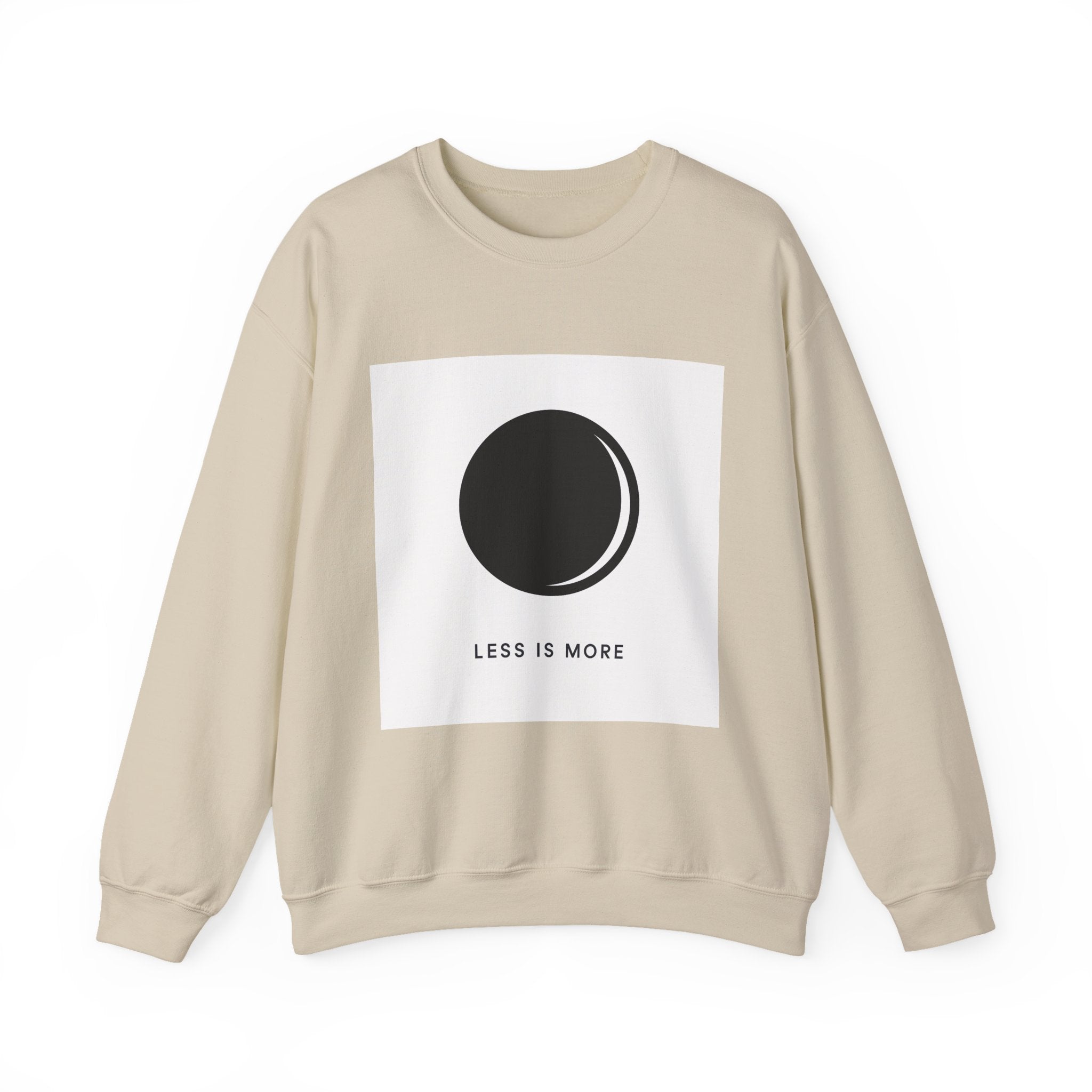 Minimal Moon Graphic sweatshirt | Less Is More Crewneck