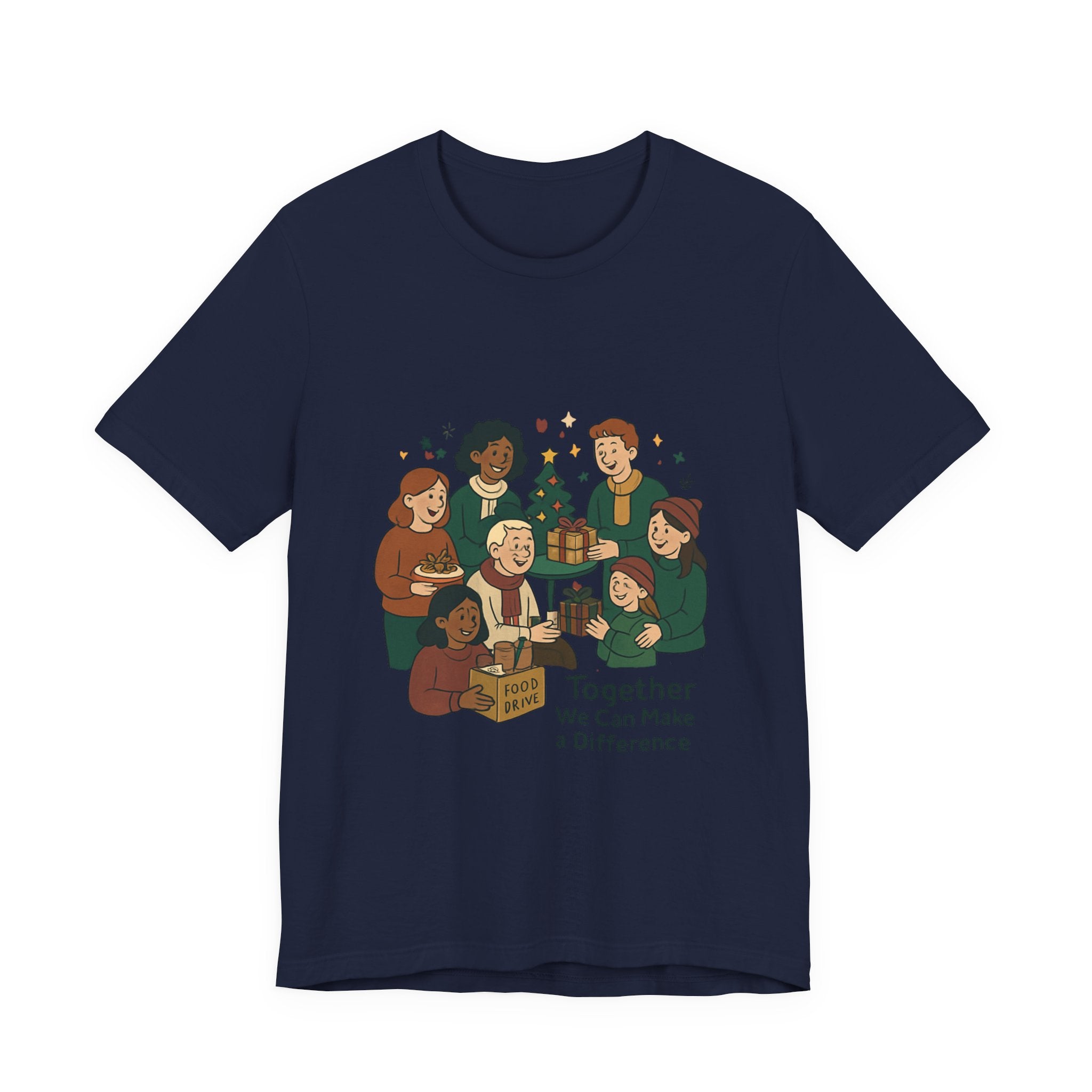 Together We Can Make a Difference Tee — Community Giving Holiday T-Shirt